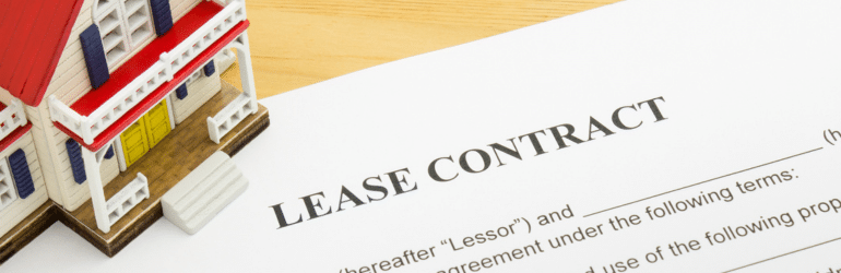 Home lease contract or house lease contract agreement