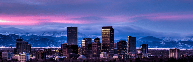 Denver Sunset Skyline