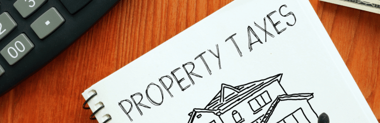 Property taxes are shown as the financial concept